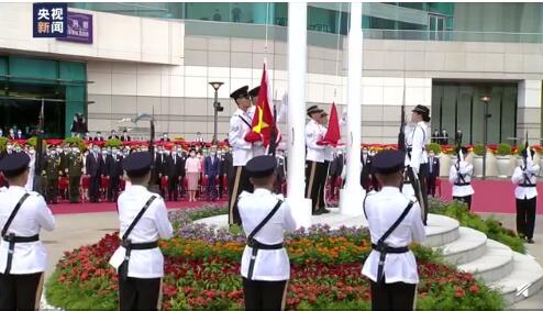 五星紅旗高高飄揚(yáng)，香港回歸祖國(guó)23年